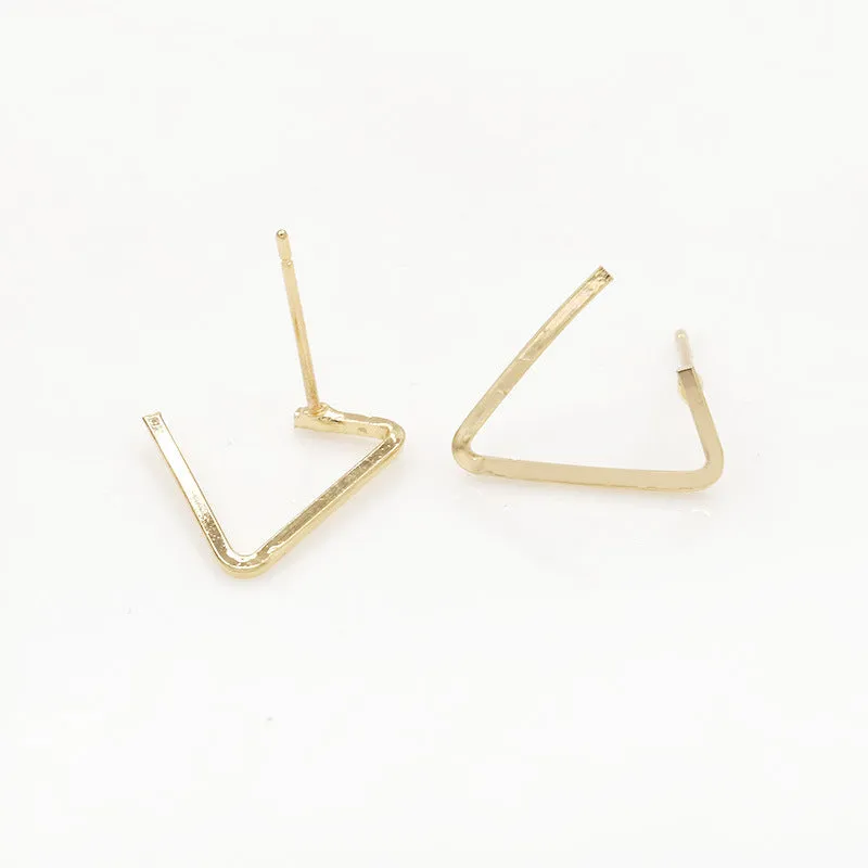 Temperament Fashion Simple Triangle Earrings