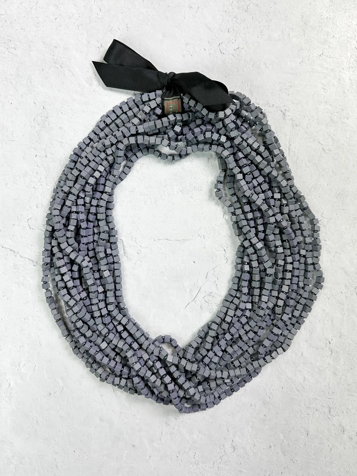 The Next Pashmina Beaded Necklace, Grey