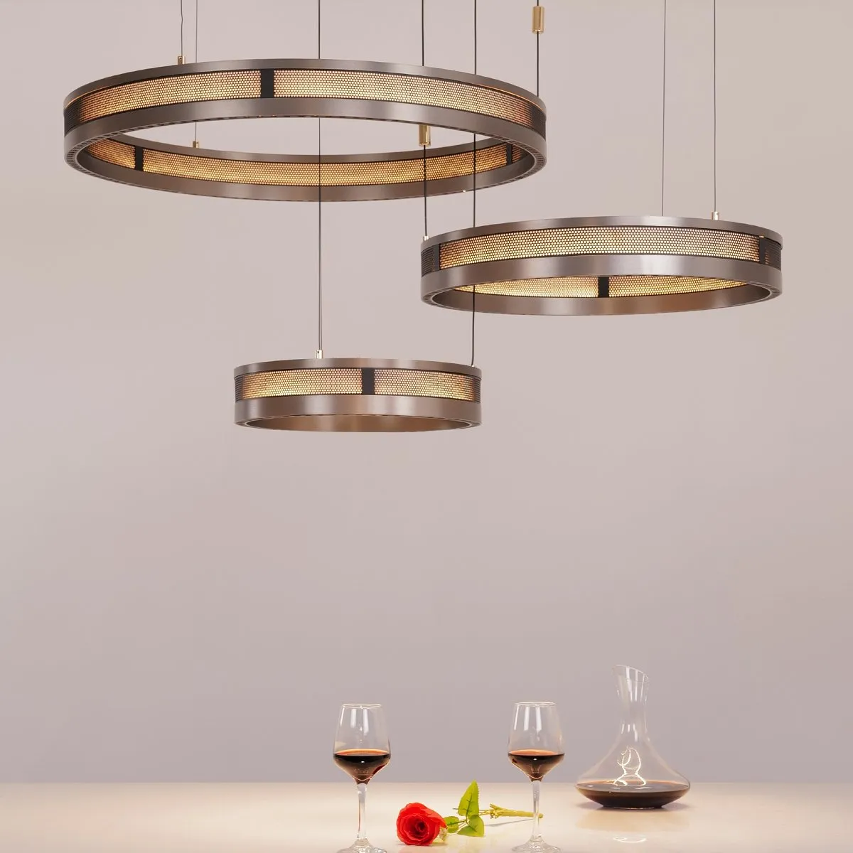 Titan Rings Chandelier