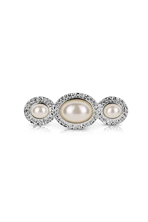 Triple Pearl Brooch