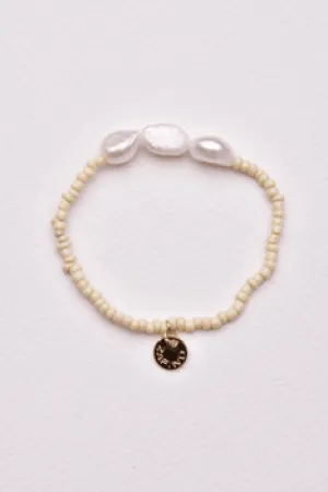 Triple Pearl Gold Bracelet