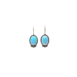 White Water Turquoise Earrings